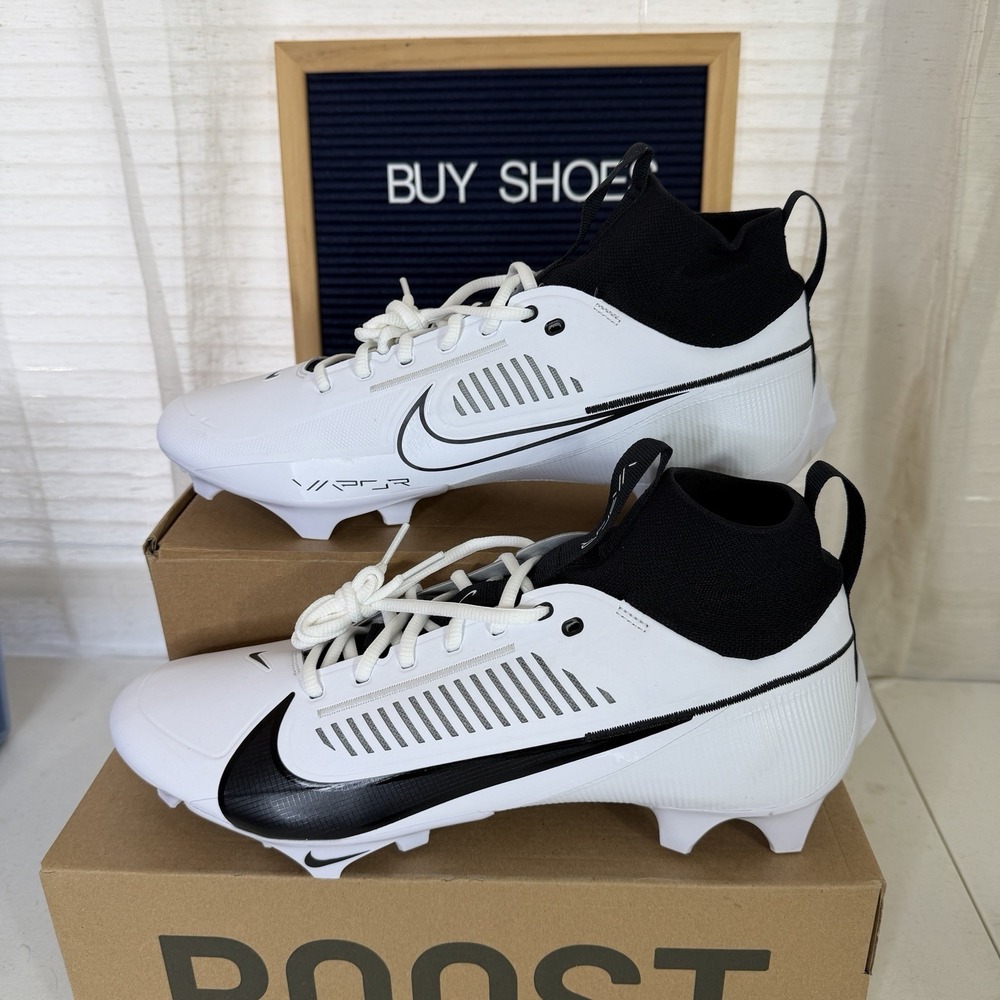 Nike Vapor Edge Pro 360 2 TB Football Cleats Size 13.5 White / Black FN7759-100